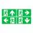 Ecolight Via Pictoplate White | Set Pictogram Up-Down-Right-Left