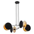 Emibig Pendant Motif Steel Black | Suitable for 4x E27 - Max 15W